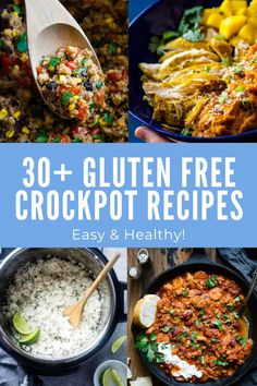 30 + gluten free crockpot recipes that are easy and healthy