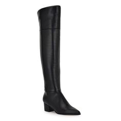 Step into style in these Nine West Maner women's over-the-knee dress boots. Click this FOOTWEAR GUIDE to find the perfect fit and more! Step into style in these Nine West Maner women's over-the-knee dress boots. Click this FOOTWEAR GUIDE to find the perfect fit and more! FEATURES Back zipper closure for secure fit Sleek designDETAILS Faux leather, faux suede upper Textile, synthetic lining Synthetic outsole Pointed toe Zipper closure 1.77-in. heel 19.88-in. shaft height 13.86-in. shaft circumference Spot clean Imported Size: 10. Color: Black Smo. Gender: female. Age Group: adult. Over The Knee Black Boots, Dress Boots, Knee Dress, Shoe Size Chart, Dress With Boots, Over The Knee Boots, Boot Shoes Women, Over The Knee, Nine West