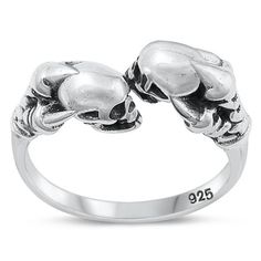 Beautiful Skull & Claws Ring .925 Oxidized Sterling Silver Band Jewelry Female Male Unisex Size 8 All our silver jewelry is crafted from .925 silver also commonly referred to as sterling silver. Sterling silver is the standard for beautiful high-quality silver jewelry and cannot be replicated by lower priced silver plated jewelry. It is 92.5% pure silver, mixed with alloys to add strength and durability to stand the test of time. Keep your fine jewelry shiny and elegant by storing it properly. J Claw Ring, Evil Eye Ring, Female Male, Band Jewelry, Silver Plated Jewelry, Oxidized Sterling Silver, Sterling Silver Bands, Selling Jewelry, Pure Silver