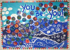 a bulletin board with buttons on it that says, you be yourself