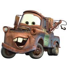 Cars Mater Giant Wall Decal roomset Disney Mater, برق بنزين, Cars Mater, Cars Disney Pixar, Mater Cars, Cardboard Standup, Movie Room Decor, Tow Mater, Animation Disney