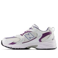 New Balance 530 'White Violet' MR530RE Basket New Balance, Jogging Style, Sneaker New Balance, Zapatillas New Balance, Mode Shoes, Pretty Shoes Sneakers, Streetwear Shoes, New Balance Sneakers, Flexing