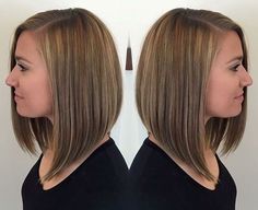 Ombre Bob Hair, Straight Hair Highlights, Butter Blonde, Balayage Straight Hair, The Right Hairstyles, Asymmetrical Bob Haircuts, Cortes De Cabello