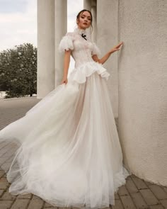 Nyfw Dresses, Chanel Wedding Dress, Chanel Wedding, Delicate Wedding Dress, Puff Sleeve Wedding Dress, Wedding Dress Boutique, Wedding Dresses Taffeta, Fashion Competition, Chic Cocktail Dress