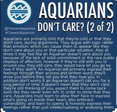 an aquarians sign with the words, don't care 2 of 2