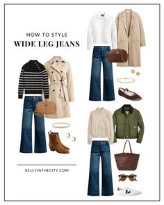 what shoes to wear in fall with cropped wide jeans - Google Search High Waisted Wide Leg Jeans Outfit Casual, Winter Wide Leg Jeans Outfit, Cropped Wide Leg Jeans Outfit Winter, Wide Leg Jeans Outfit Winter Casual, What To Wear With Wide Leg Jeans, Wide Leg Jeans Outfit Casual, Outfits With Wide Leg Jeans, Wide Leg Jeans Outfit Ideas, Wide Leg Jean Outfits