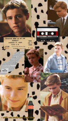 the collage shows many different pictures of people and their favorite things, including an old radio