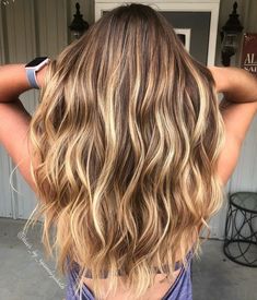 Golden Blonde Balayage, Golden Brown Hair, Brown Hair Looks