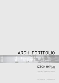 an architectural brochure with the title archi portfolio, ztok hvala