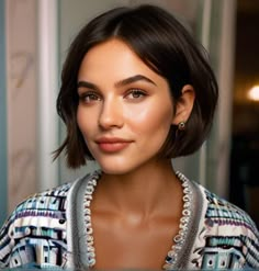 Default brunette short french bob 0 1 Choppy Bob Hairstyles Round Faces, Summer 2024 Bob Hairstyles, French Bob Hairstyles, Mid Hairstyles, Brunette Short, Summer Haircut, Short Brunette Hair, Rambut Brunette