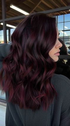 Best Burgundy Hair Dye, Halo Hair Color, Red Halo Hair, 80 Hair, Purple Black Hair, Dark Burgundy Hair, Burgundy Hair Dye, Burgundy Hair Color