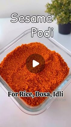 an image of seasoning podi for rice, dosa, idli