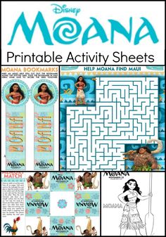 moan printable activity sheets for kids to help them learn how to use the maze