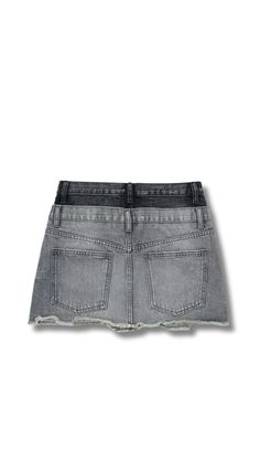 Double Denim Skirts Cute Online Clothing Stores, Fasion Outfits, Double Denim, Denim Skirts, Modern Women, Cute Everyday Outfits, Baddie Outfits Casual, Cute Simple Outfits, Gray Skirt