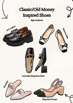 Classic|Old Money Inspired|Shoes| Amazon Finds Old Money Shoes, Bob Bangs, Hairstyles Bob, Fashion Capsule Wardrobe, Classic Style Outfits, Shoes Outfit Fashion, Hairstyles Women, Hairstyles Updo, Classy Shoes