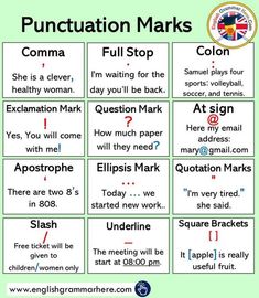 punctuation worksheet for english speaking