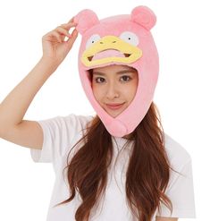 PRICES MAY VARY. Officially licensed Pokémon Slowpoke Kigurumi Hat produced by the original Japanese brand SAZAC: Don’t fall for copycat imitations! SAZAC is Japan’s most successful Kigurumi manufacturer, unmatched in both quality and design. Our onesies feature symmetrical faces, professional stitching, thicker fabric and rich, vibrant colors. Warm your head with Slowpoke: This cute fluffy hat is specifically designed with ear flaps to warm your ears and they can be together under the chin to m Magikarp Hat, Pokemon Kigurumi, Pokemon Cap, Pokemon Beanie, Pokemon Pink, Fluffy Hat, Pokemon Hat, Pokemon Accessories, Novelty Hats