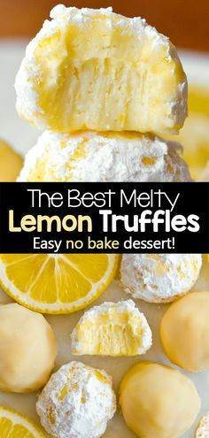 the best melty lemon truffles easy no bake dessert