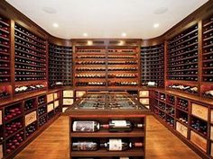 a room filled with lots of bottles of wine