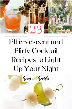 Collage of 4 light cocktails. Light Cocktails, Summertime Fun, Mixed Drinks, Cocktail Recipes, Fireworks, Night Life, Light Up, That Look