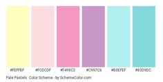 the color scheme for pastel colors