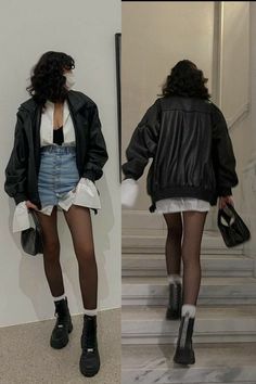 Black Mini Skirt Street Style, Alt Fashion Summer, Fashion Inspo Outfits Black, Fairy Grunge Fashion, Billie Concert, Autumn Lookbook, Outfit Dinner, Random Fashion, Rockstar Gf