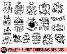 christmas svg bundle with funny sayings