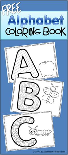 the free alphabet coloring book for children