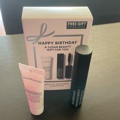 Sample Sized Bare Minerals Skin Longevity Ling Life Herb Eye Treatment .18 Oz (5 G) Strength & Length Serum-Infused Mascara .06 Oz. (2 Ml) Never Used Original Packaging Bare Minerals Mascara, Bareminerals Makeup, Lip Gloss Set, Mini Makeup, Bare Minerals, Black Mascara, Volume Mascara, Mascara Lashes, Long Lashes