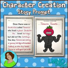 writing with drawing prompts for first graders Nouns First Grade, Draw A Character, Story Prompt, Mentor Sentences, Reading Center, Writing Time, Elementary Writing, Creation Story