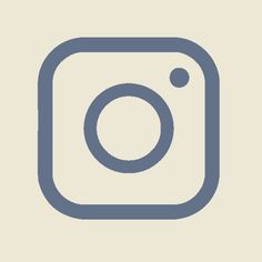 the instagram icon is shown in blue on a beige background, with an image of a