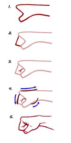 the steps to draw hands with colored pencils