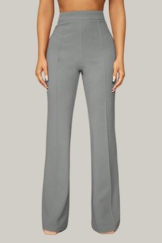 Introducing our exquisite Paityn High Waist Office Pants - a must-have addition to your professional wardrobe. These high waist pants feature a flattering flare leg and a regular fit for effortless elegance and sophistication. 95% Polyester, 5% Elastane Model is wearing size small Please allow 3-5 business days to process and ship. in cm : Size US Length Waist Size Hip Size Thigh Inseam XS 2 104.90 60.00 86.80 53.90 76.50 S 4 105.80 64.00 90.80 56.30 77.00 M 6 106.70 68.00 94.80 58.70 77.50 L 8/ Bandage Jumpsuits, Fly Outfit, Office Pants, Professional Wardrobe, High Waist Pants, Interview Outfit, Pants Large, Plus Size Jumpsuit, Plus Size Shopping