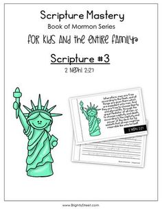 Book of Mormon Scripture Mastery #3 2 Nephi 2:27 "free to choose."  Great scripture in today's world to help keep our Religious Freedom intact!  Download this free mini-booklet to help your family and seminary students memorize the scriptures!!  www.brightlystreet.com Scripture Mastery, Scripture Study Lds, Follow The Prophet, Primary Books, Study Stuff, Church Inspiration