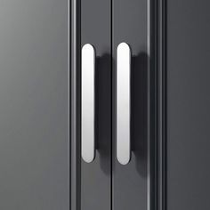 an image of two doors with white handles