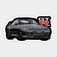 a car sticker with the gtr logo on it