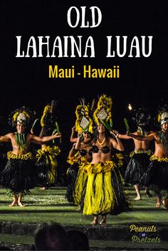 an advertisement for the old lanana luau festival