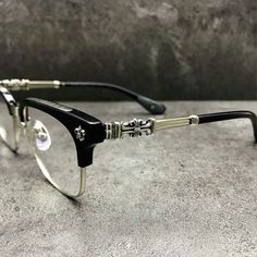 Chrome Hearts Glasses Men, Chrome Hearts Outfit, Glasses Outfit, Black Tattoo Cover Up