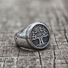 Buy a Men's Celtic Tree Ring Online | Green Witch Creations Life Direction, Mens White Gold Rings, Tree Of Life Ring, Life Ring, Celtic Tree Of Life, Viking Ring, Celtic Tree, Stay Grounded, Tree Rings