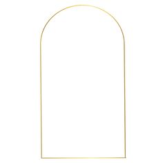 an arch with a gold frame on the top and bottom, in front of a white background