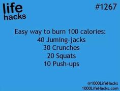 Burn 100 Calories, 1000 Lifehacks, Denise Austin, 1000 Life Hacks, 100 Calories, Simple Life Hacks, I Work Out, Useful Life Hacks, Get In Shape