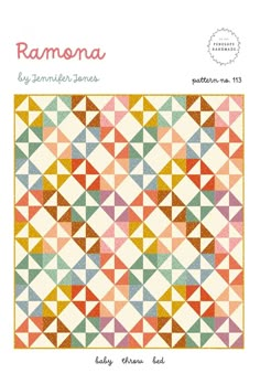 All Patterns Are Brand New From The Designer or Manufacturer! Ramona Quilt Quilting Pattern, By Jennifer Jones From Penelope Handmade BRAND NEW, Please See Description and Pictures For More Information! About Ramona: Skill Level: Confident Beginner Fat Quarter and Layer Cake friendly Multiple Sizes: Baby: 40" inch x 45" inch Throw: 64" inch x 72" inch Bed: 88" inch x 99" inch Multiple Variations: scrappy or vintage plaid See Pictures For More Information Sawtooth Quilt, Beginner Quilts, Quilt Painting, Geometric Quilts, Wedding Quilts, Wooden Quilt, Quilt Pattern Free, Diy Stitch, Quilt Stars