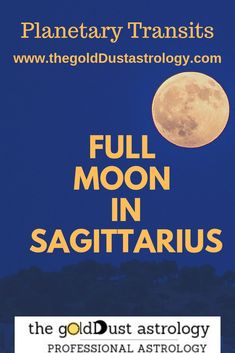 full moon in sagitaruus with the title planetary transit