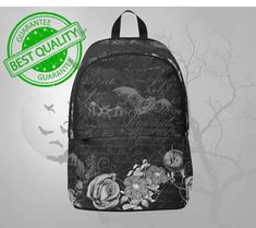 Bats Backpack Goth Backpack Witchy Backpack Dark Cottagecore Backpack Horror School Backpack Gothic Gift Laptop Backpack Goth Backpack, Gothic Gifts, The Gothic, Laptop Rucksack