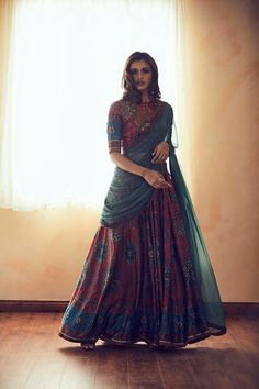 Half Saree Lehenga, Ritu Kumar, Indian Dresses Traditional, Indian Bridal Fashion