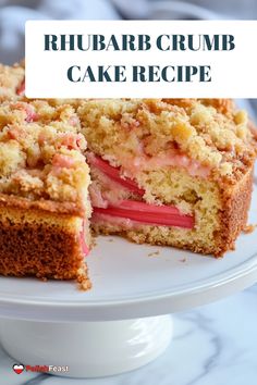 Polish Rhubarb Crumb Cake, or Ciasto z Rabarbarem i Kruszonką, is a beloved dessert in Poland, especially during the rhubarb season. This traditional Polish dessert combines the tartness of fresh rhubarb with a sweet, buttery crumb topping, all on a soft and fluffy cake base.