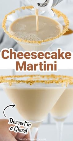 Cheesecake Martini, Crazy Cocktails, Giggle Juice, Desserts In A Glass, Martinis Drinks, Bourbon Tasting, Martini Recipe, Cracker Crust