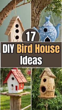 17 diy bird house ideas that are easy to make and great for the backyard