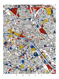 a map of the city of london with different colors and lines on it's sides