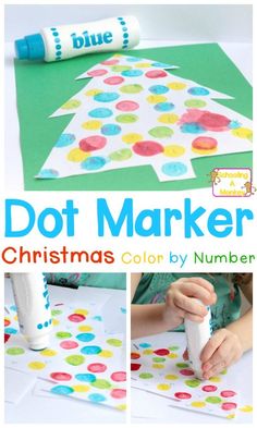 this christmas dot marker is perfect for kids to do with the paper and glue they are making